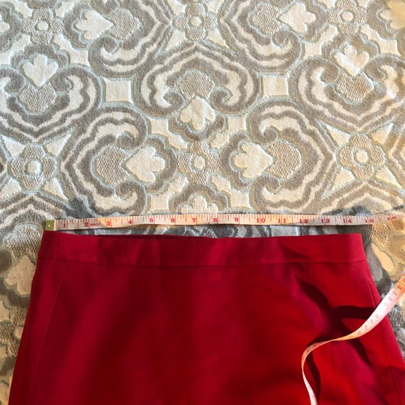 NWOT-Isaac Mizrahi red pencil skirt - size 4 - Picture 4 of 9